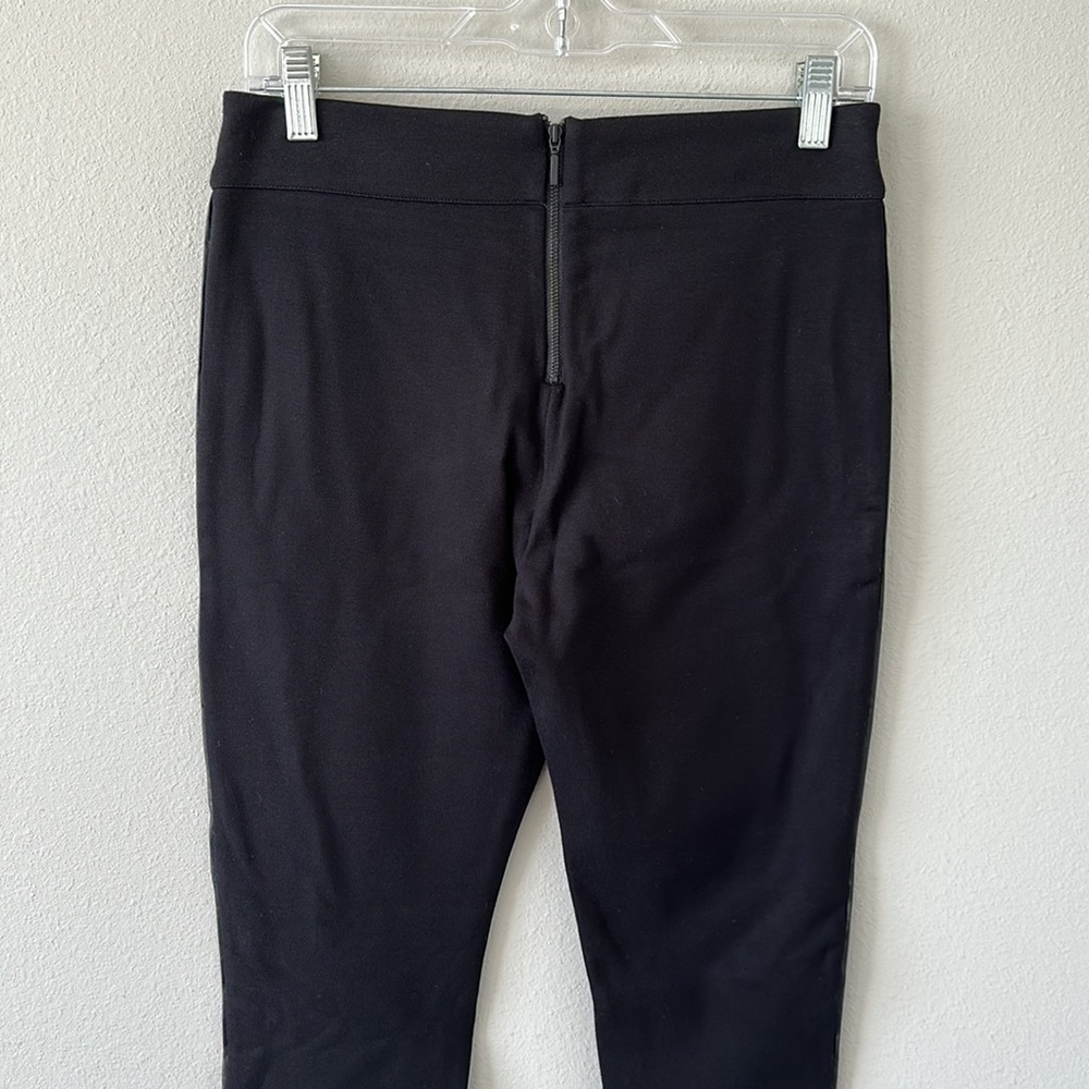 NWT Tart (Evereve) High Waisted Sylvia Ponte Pant w/Faux Leather Black Medium - Picture 7 of 14